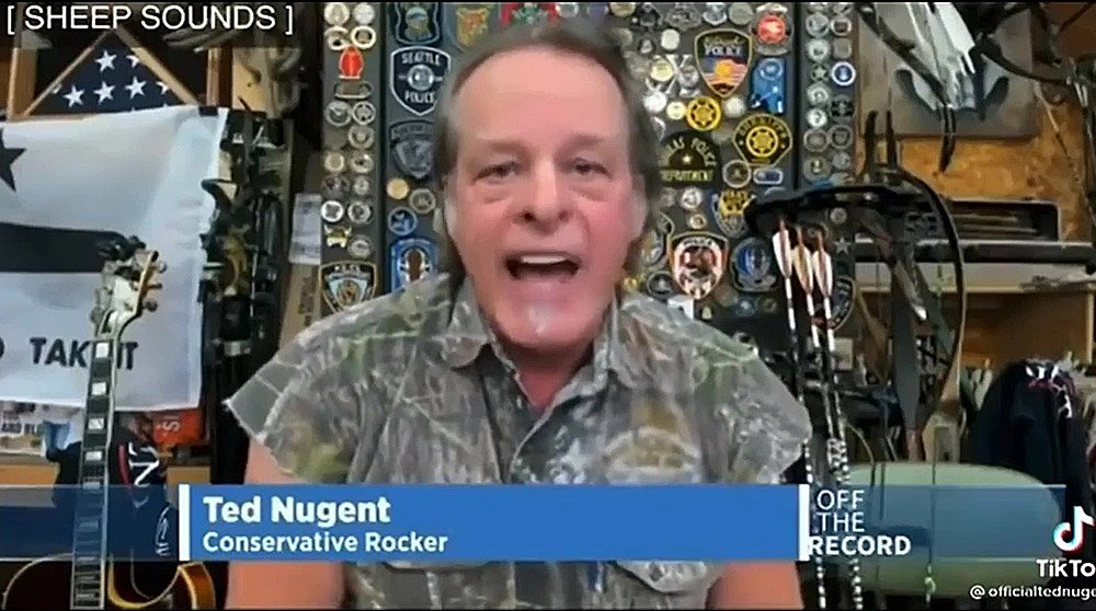 Ted Nugent Imitates A Sheep To Attack Vaccinated People