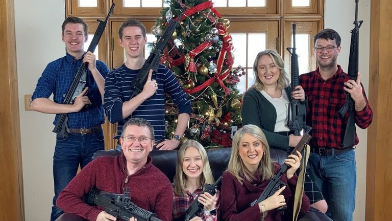 GOP Rep Shredded For Tweeting Obscene Family Christmas Picture