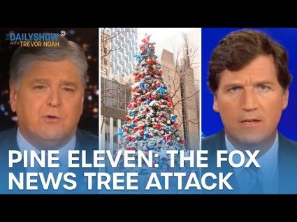 Late Night Hosts Torch Fox's Beloved Christmas Tree