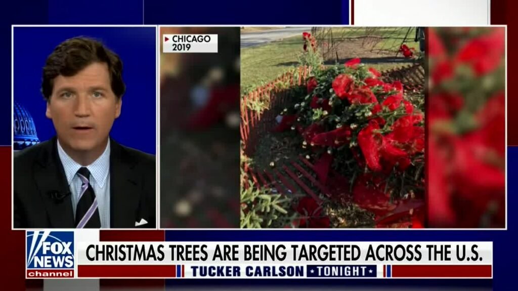 Tucker Carlson Wants DOJ To Track Christmas Tree Burnings