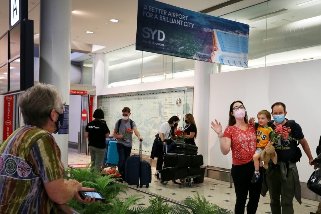 Australia finally opens its borders after TWO years  – as first guests arrive at Sydney Airport