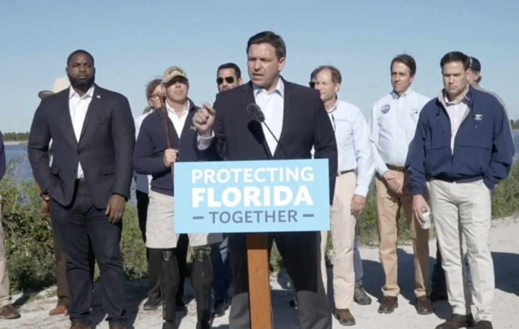 DeSantis Whines Dems Trying To ‘Smear Me’ For Not Condemning FL Nazis