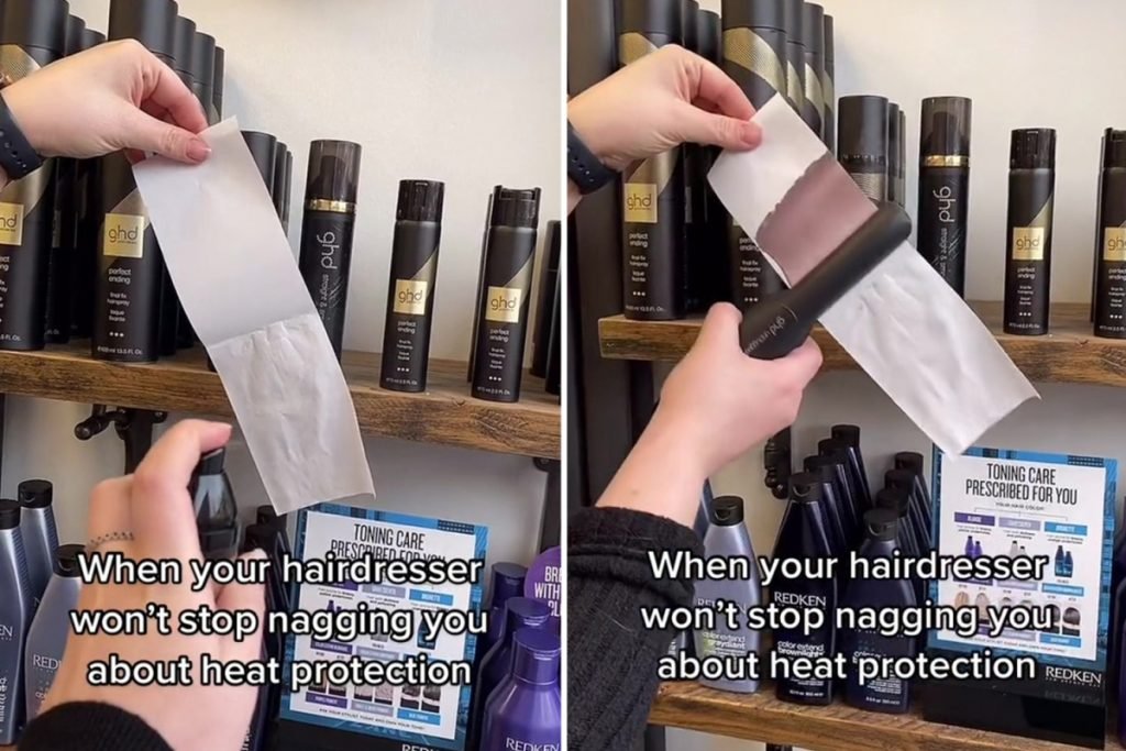 I’m a hairdresser and here’s why you should ALWAYS wear heat protection – you won’t believe the damage it’s doing