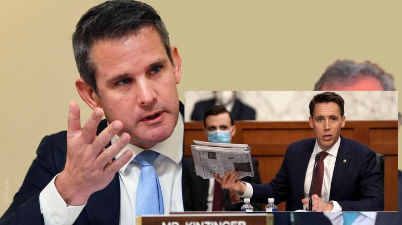 Kinzinger Rips Hawley For His Support Of Putin's Ukraine Grab