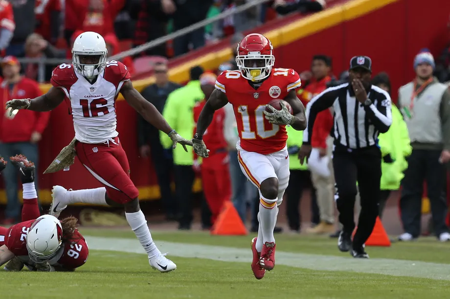 Tyreek Hill could be on the move from the Kansas City Chiefs